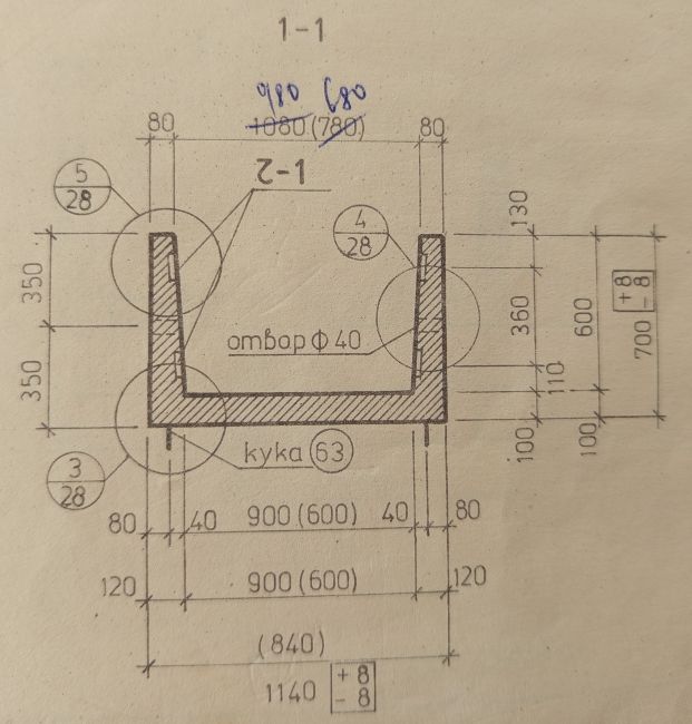 Корито стоманобетонно 90/60/200см Корито стоманобетонно 90/60/200см
